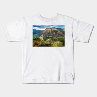 The Langdale Pikes, Lake District Kids T-Shirt